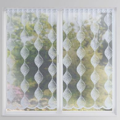 Voilage Droit 44x160 Blanc En Polyester