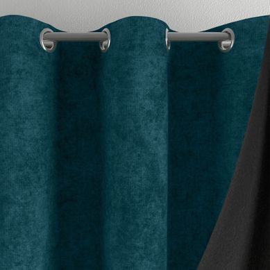 Rideau Occultant 140x180 Bleu Canard En Polyester