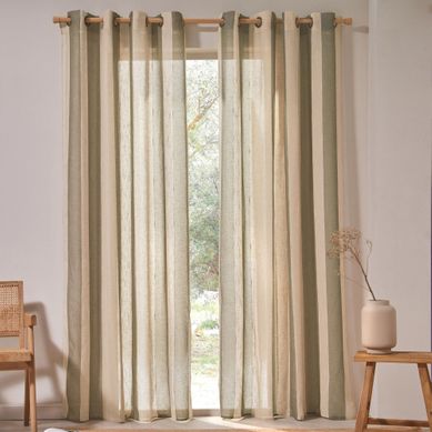 Voilage 140x260 Vert En Polyester