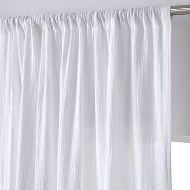 Rideau 140x260 Blanc En Coton