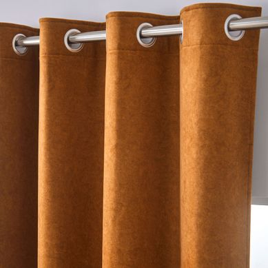 Rideau 135x260 Marron Caramel En Acrylique