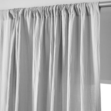 Rideau 140x180 Gris Nuage En Coton Rideau 140x180 Gris Nuage En Coton