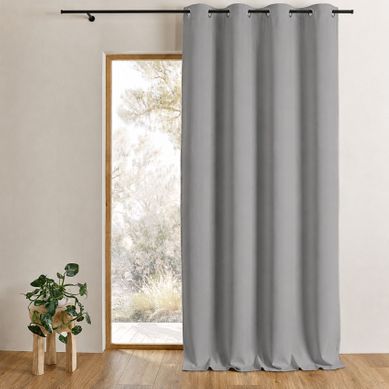 Rideau Occultant Ignifugé M1 Non Feu - 240x260 Cm - Gris