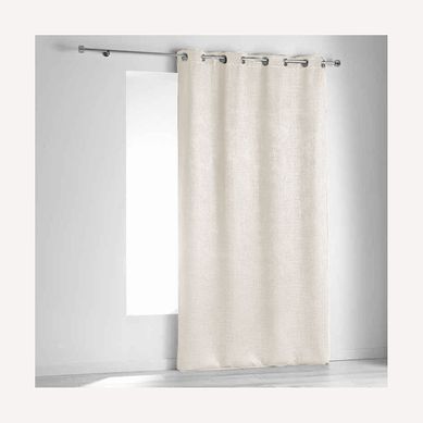 Rideau Ignifugé Non Feu M1 En Velours Fiore - 140x260 Cm - Ecru Rideau Ignifugé Non Feu M1 En Velours Fiore - 140x260 Cm - Ecru