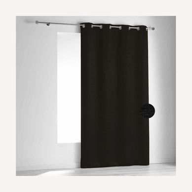 Rideau Ignifugé Non Feu M1 En Velours Fiore - 140x260 Cm - Gris Foncé
