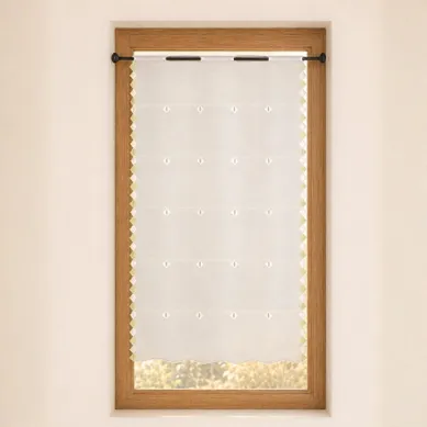 Modulable Brodé À Motifs Géométriques - 70x220 Cm - Vert Clair