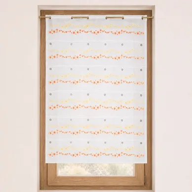 Modulable Brodé À Motifs De Petits Soleils - 70x220 Cm - Orange