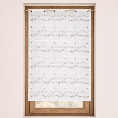 Modulable Brodé À Motifs De Petits Soleils - 70x180 Cm - Taupe