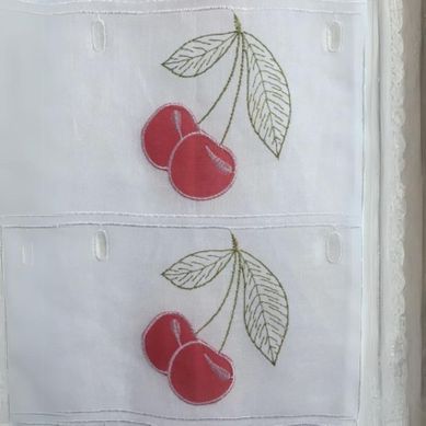 Modulable Brodé Griottes - 73x180 Cm - Rouge Modulable Brodé Griottes - 73x180 Cm - Rouge