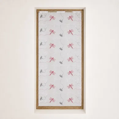 Modulable Brodé Libellules - 58x160 Cm - Fuchsia
