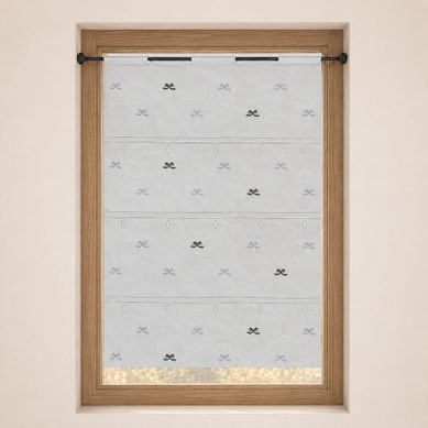 Modulable Brodé À Petits Nœuds - 58x180 Cm - Gris Clair Modulable Brodé À Petits Nœuds - 58x180 Cm - Gris Clair