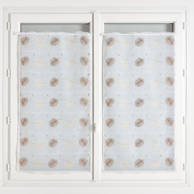 Modulable Feuilles Brodées - 58x120 Cm - Terracotta