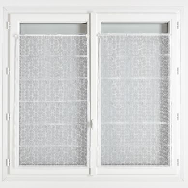 Modulable En Maille Avec Motifs Capsules - 90x220 Cm - Blanc