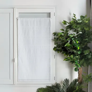 Modulable Brodé Uni Polylin - 58x90 Cm - Blanc Modulable Brodé Uni Polylin - 58x90 Cm - Blanc