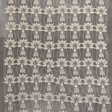 Modulable En Macramé À Motif Bouquet - 45x220 Cm - Ecru