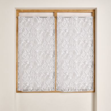 Modulable En Maille À Motif Agrume - 45x160 Cm - Blanc
