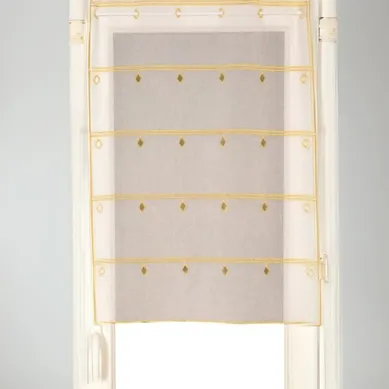 Modulable Broderie Losange - 60x90 Cm - Jaune