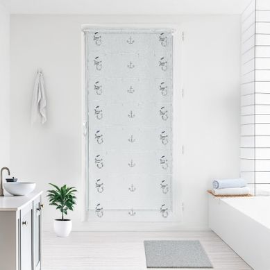 Modulable Brodé Au Style Marine - 90x90 Cm - Bleu Marine