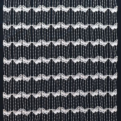 Modulable En Macramé Papillon - 90x90 Cm - Blanc