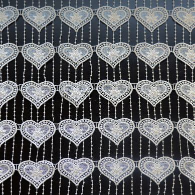 Modulable En Macramé Cœur - 60x90 Cm - Ecru