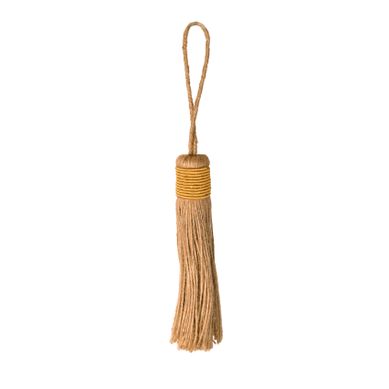 Embrasse Pompon Naturel - 20 Cm - Jaune