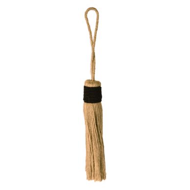 Embrasse Pompon Naturel - 20 Cm - Noir