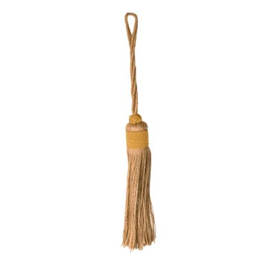 Embrasse Pompon Naturel - 30 Cm - Jaune