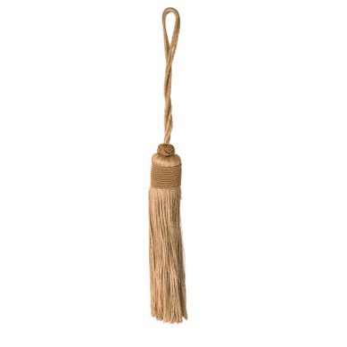 Embrasse Pompon Naturel - 30 Cm - Marron Brun