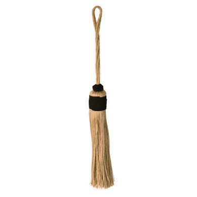 Embrasse Pompon Naturel - 30 Cm - Noir