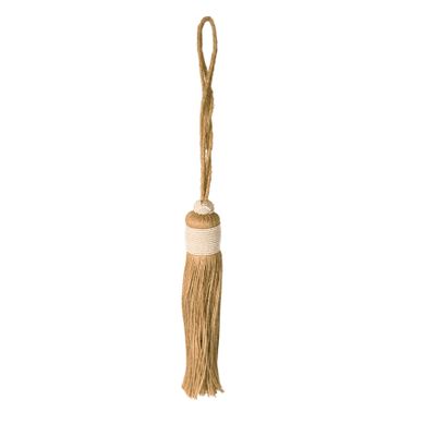 Embrasse Pompon Naturel - 30 Cm - Blanc Embrasse Pompon Naturel - 30 Cm - Blanc