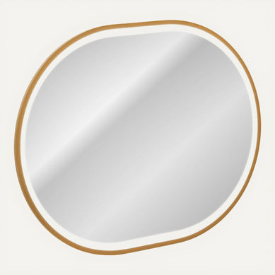 Miroir LED Lustro Apollo Doré 97 X 97 X 3 Cm