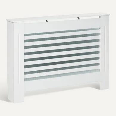 Cache-radiateur Design à Lattes Mary Blanc - 112l x 19l x 81h cm