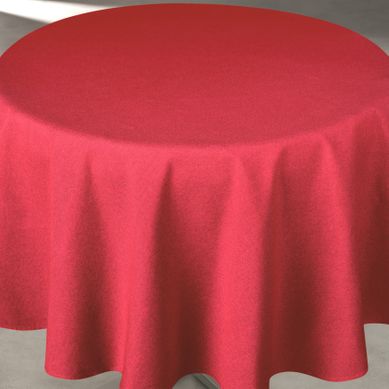 Nappe Antitache Rouge - Dimensions 150x300 Cm, Polyester, Unie, Marque Paris Prix