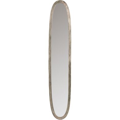 Miroir Gris Aluminium 179,5x33,5x2,5cm