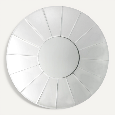 Miroir Métal Argent 100x3x100cm