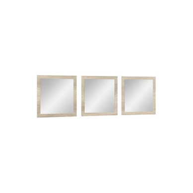 Lot De 3 Miroirs Malmo 60 X 60 X 3 Cm – Chêne Sonoma