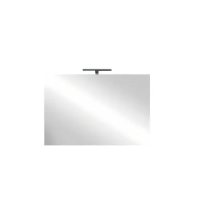 Miroir Design Kubrick – 80x75 Cm Avec LED – Blanc Brillant