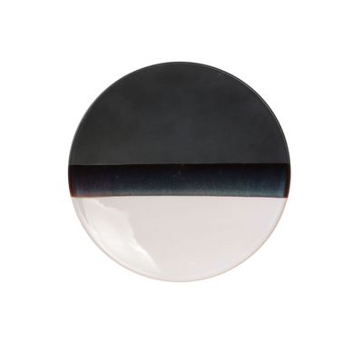 Assiette De Présentation Galaxy Pois Noire - Grès, Diamètre 31 Cm - Compatible Lave-vaisselle Et Micro-ondes