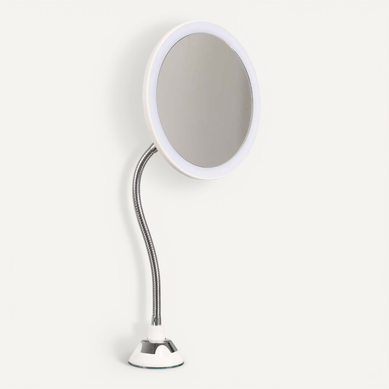 Miroir Grossissant Flexible "lumineux" 30cm Blanc