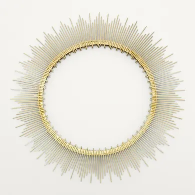 Miroir Mural Soleil Design "royal" 60cm Or