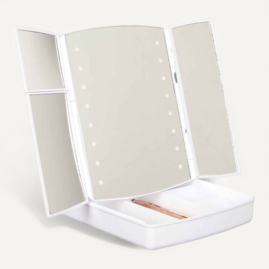 Miroir LED "tiroir De Rangement" 24cm Blanc