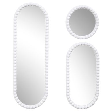 Miroir - Home Deco Factory - Corfu - Blanc - Set De Trois Miroirs Miroir - Home Deco Factory - Corfu - Blanc - Set De Trois Miroirs