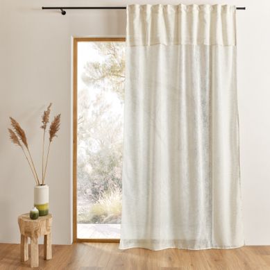 Voilage Accroche 3-en-1 Avec Volant Luz - 140x240 Cm - Lin