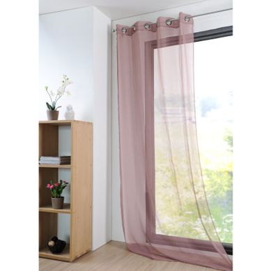 Voilage Uni Léger Avec 16 Coloris - 135 X 260 Cm - Blush
