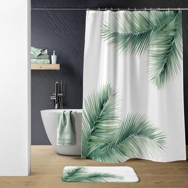 Douceur D'Intérieur Rideau De Douche Dotty Gris Clair 180x200 Cm - Microfibre Gaufrée Avec Œillets