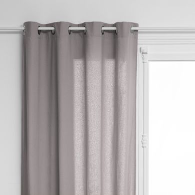 Rideau D'ameublement "anjali" En Coton 135 X 240 Cm  - Gris - 135x240 Cm