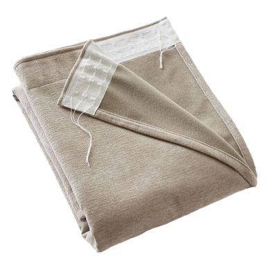 Rideau Occultant Phonique Et Thermique Doublé Polaire 100% Opaque - Taupe - 140x260 Cm