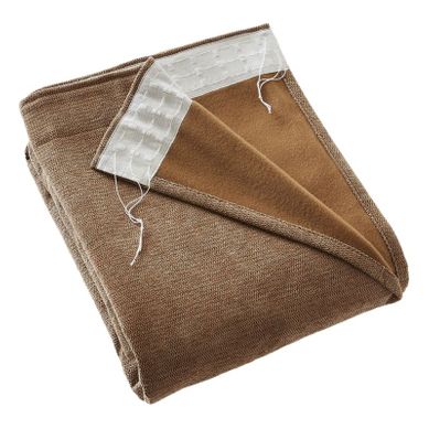 Rideau Occultant Phonique Et Thermique Doublé Polaire 100% Opaque - Marron - 140x260 Cm