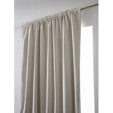 Rideau Occultant Phonique Et Thermique Doublé Polaire 100% Opaque - Blanc - 140x260 Cm
