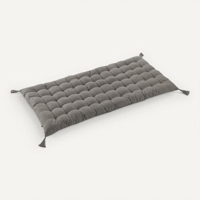 Lot De 4 Coussin De Chaise De Cuisine En Cuir - Étanché, Confortable Et Antidérapant (Gris Clair 43x40cm)